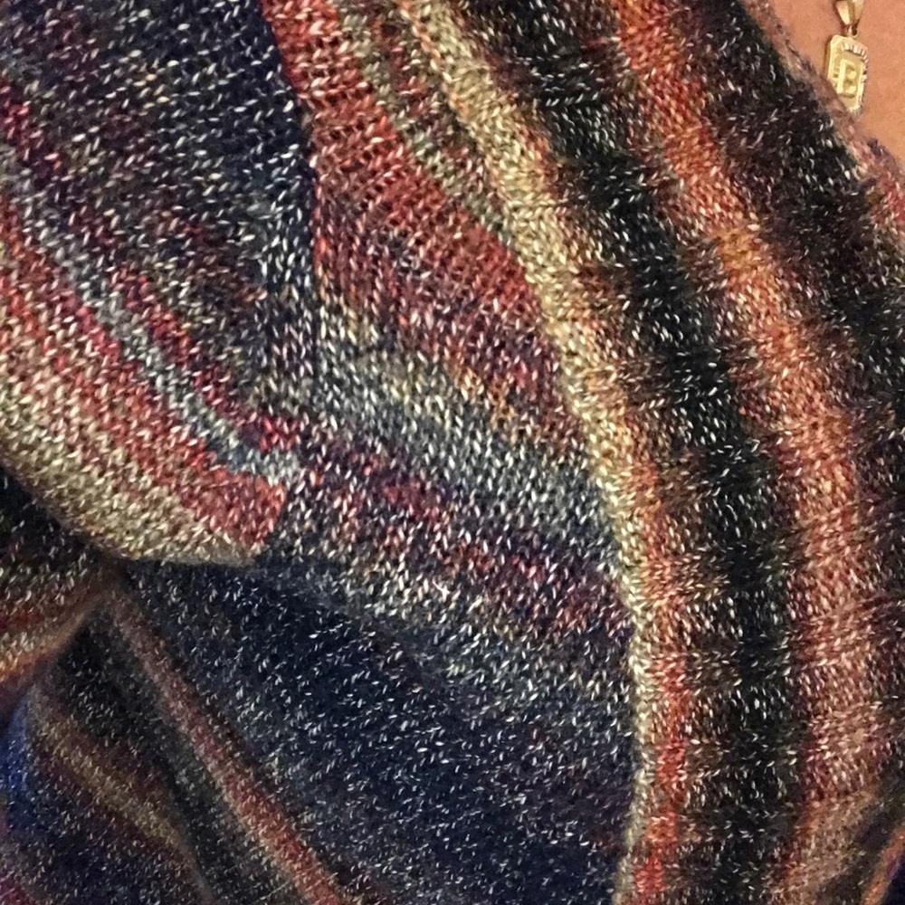 Bke sweater cardigan 3/4 sleeve multi color Sz M - Picture 2 of 6